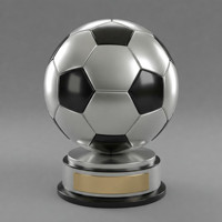 Medallas de premios de artesanía de metal personalizadas, trofeos deportivos, juegos, copa de trofeo de competición de fútbol de metal plateado