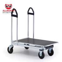 Chariot de transport pliable en métal galvanisé à chaud, populaire pour la vente en gros