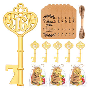 Décapsuleur en or pour cadeaux de mariage, porte-clés, ouvre-bouteille, Souvenirs d'anniversaire pour invités, cadeaux de fête - Product Image 1