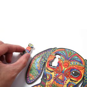 Rompecabezas de madera de patrón Animal y Natural para adultos, puzle de madera para niños, rompecabezas - Product Image 5