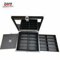 Organisateur de lunettes de soleil en cuir personnalisé Organisateur de lunettes multiples pour femmes hommes 20 emplacements 2 couches