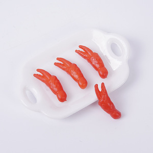 Mini-griffes et pattes de crabe simulées en PVC, accessoires alimentaires pour loisirs créatifs, jouets alimentaires miniatures, décorations de fruits de mer - Product Image 2