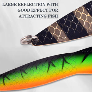 Leurre de <span class=keywords><strong>pêche</strong></span> métallique pour eau douce et eau salée, leurres nageurs, leurres Toby, leurres spinner pour poisson-chat, brochet, sandre, bar, saumon, marlin, carpe - Product Image 6