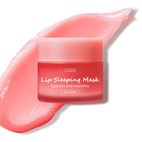 Masker Bibir Organik Private Label Aloe Vera Perawatan Hidrasi & Perbaikan 2-in-1 Scrub Bibir Vegan Rasa Buah Pengelupas Kulit Mati