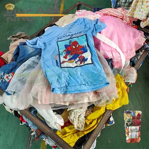 Abbigliamento estivo per bambini vestiti di seconda mano prodotti estivi misti vestiti estivi Stock negozio dell'usato per i bambini - Product Image 1