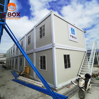 Cbox Maison Modulaire Démontable à 2 Étages pour Dortoir de Travailleurs et Bureau de Chantier