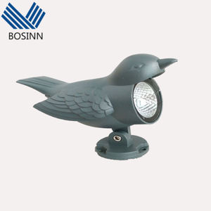 Gazebo Tile Flood Lights Décoration Matsu Temple Hibou Motif Lumière Imperméable Arc Ondulé Paysage Lampes - Product Image 5