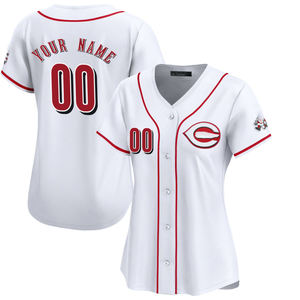 2025 女式辛辛那提红队主场限量棒球短裤可定制球队名称透气 100% 涤纶缝制刺绣 - Product Image 1