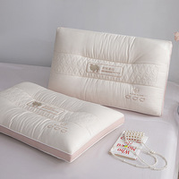 Oreiller en fibre de protéine de laine de chameau de qualité hôtelière de luxe, avec contour ergonomique pour le soutien cervical, sommeil sain