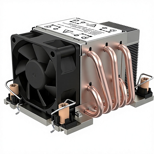 2U Server CPU Cooler Radiator 12V DC 4-Pin PWM Dual Ball Bearing 320W Intel LGA4189 Socket