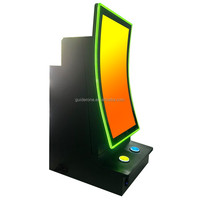 Monitor Lengkung 27 inci Terlaris 2026, Dudukan Meja Logam, Mesin Multi 8 in 1, Papan Permainan PCB, Game Tembak-menembak