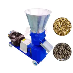 Mini Hühner rinder Tierfutter Lebensmittel Biomasse Abfall Mais Holz pulver Pellet herstellungs maschine Geflügel mühle Pellet maschine