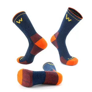 Free Sample Custom Mens Merino Wool men's socks Custom Wool Socks Winter Hiking Sport Socks