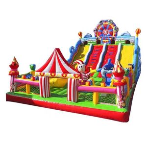 Sân thương mại Nhà bị trả lại chướng ngại vật bơm hơi lâu đài bouncy trượt lớn cho lứa tuổi 3-6,8-12, nhà nhảy ngoài trời - Product Image 1