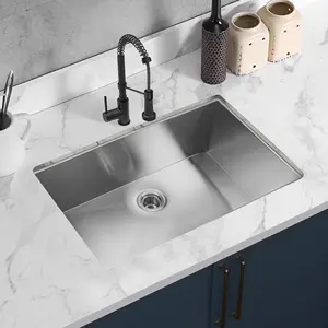 Kitchen Sink Handmade Aquacubic Rectangular CUPC Undermount Sinks Stainless Steel Optional Handmade Kitchen Sink