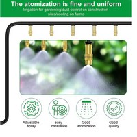 Ensemble de buses en cuivre F177, kit d'irrigation goutte à goutte pour arroser les fleurs, dispositif d'arrosage automatique pour pots de fleurs, buse d'irrigation