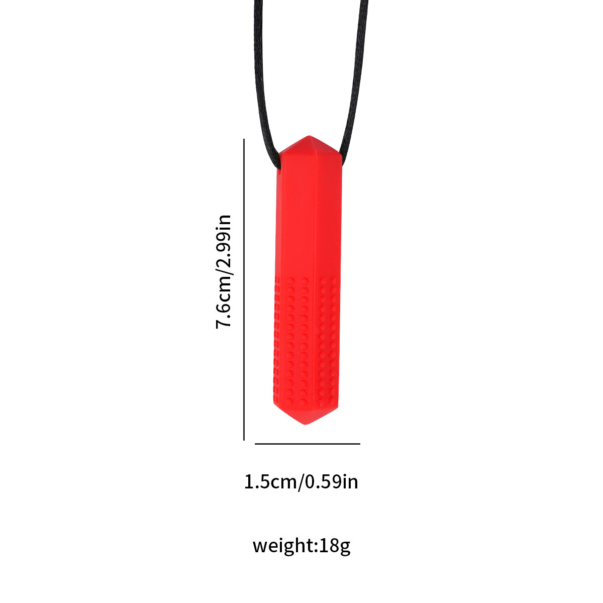 Gemstone teether [red]