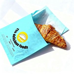 Sacs en papier pour emballer les hamburgers, écologiques, imperméables, résistants à la graisse, avec revêtement PE et logo personnalisé pour l'emballage à emporter - Product Image 1