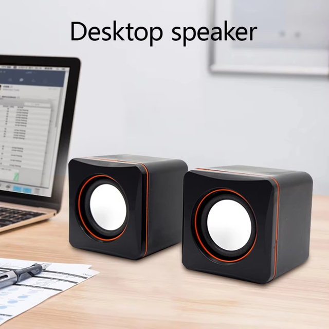 USB External Small Speaker Multimedia Small Speaker Desktop Computer Laptop External Mini Speaker Office and Entertainment