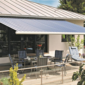 Điện đầy đủ Cassette Patio gấp cánh tay mái hiên cho ban công cơ giới khung hợp kim nhôm với Acrylic buồm chất liệu - Product Image 2