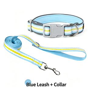 Collar Ajustable para Perro de Nailon a Rayas con Cierre de Hebilla, Suave, Transpirable, Ligero y Resistente a la Escape, para Perros Medianos, Todas las Estaciones - Product Image 4