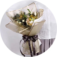 Papier d'emballage de fleurs givrées, 10 pièces, lignes blanches, emballage cadeau, fournitures de Bouquet de fleuriste, 20 chiffres