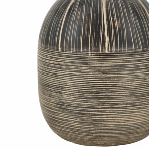 Vaso in Ceramica Contemporaneo Rotondo, Decorazione Moderna per Soggiorno, Camera da Letto, Ufficio, Esposizione Domestica - Product Image 4