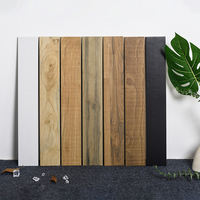 Carreaux de sol et de mur en porcelaine effet bois mat style rétro 75x480mm, revêtement mural et de sol émaillé