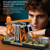 MOULD KING 17087 Kit de construction motorisé Puits pétrolier, Briques MOC, Camion, Blocs éducatifs, Jouets pour adultes, Cadeau
