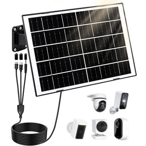 Panneaux solaires monocristallins ALECTER 15W, haute efficacité 23%, étanches IP65, 6V, noirs, certifiés CE, pour la sécurité extérieure portable - Product Image 1