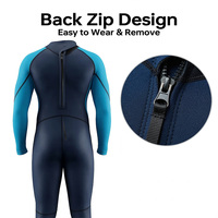 Combinaison de plongée intégrale 3 mm pour homme, pour surf et plongée, avec fermeture éclair dorsale, entrée/sortie facile, durable, ajustement ergonomique, OEM ODM