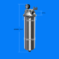 SWQZ133-20-20000L/H Préfiltre à eau manuel en acier inoxydable 304/316 à débit ultra-élevé pour extérieur et usage domestique