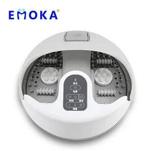Venta al por mayor eléctrico portátil baño motorizado hogar vapor Shiatsu profundo amasado masajeador de pies para el hogar Oficina uso