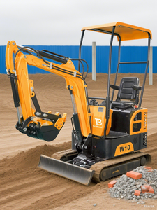 Mini-excavatrice à chenilles à moteur diesel haute efficacité, garantie 1 an, roulement, engrenage, chenille en caoutchouc pour projets de génie civil - Product Image 5