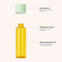 Flacon pulvérisateur à fine brume en PET transparent blanc avec pompe dorée, 30 ml, 50 ml, 100 ml, pour brume faciale, parfum, essence, conteneur de voyage