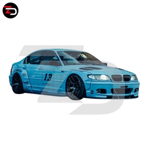 Kit de Carrocería <span class=keywords><strong>Rocket</strong></span> B <span class=keywords><strong>V2</strong></span> de Precio de Fábrica, Alerón Delantero, Alerón de Guardabarros, Alerón Trasero para BMW Serie 3 E46 4 Puertas Modelo Pre Lci 2001-2005 - Product Image 2