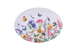 Colección de <span class=keywords><strong>Vajilla</strong></span> de <span class=keywords><strong>Melamina</strong></span> FoodSafe con Diseños Florales y de Mariposas para Uso Diario y Ocasiones Especiales - Product Image 5
