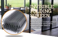 Moustiquaire plissée en polyester de haute qualité, résistante aux insectes, pour portes et fenêtres, installation facile
