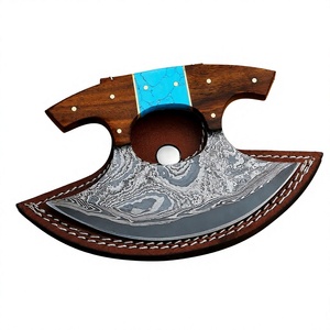Couteau à découper en acier Damas, manche en bois, forgé à la main, ambidextre, lame de 4-5,9 pouces, épaisseur de 3,0 mm, style artisanal écologique - Product Image 3