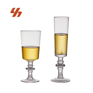 Vintage Ribbed Design Glassware Wholesale European French Classical Style Wine Glasses <strong>Champagne</strong> <strong>Sweet</strong> Wine Cup - Product Image 1