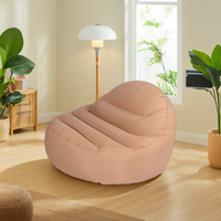 Canapé gonflable personnalisable au design moderne, une place, hauteur réglable, idéal pour chambre, hôtel, extérieur, école, parc - Ventes flash