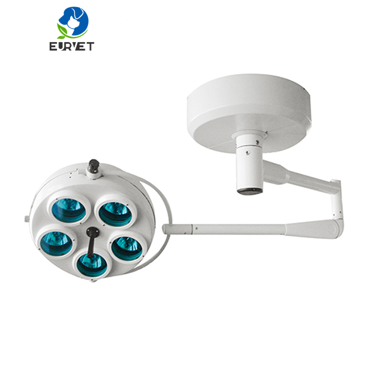 EUR VET Factory Price Medical Cold Light 5 Hole Animal Ceiling Light Excellent Veterinary Equipment