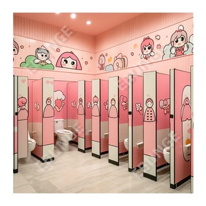 Panneau Hpl Quincaillerie de <span class=keywords><strong>douche</strong></span> commerciale Cloisons Charnière Cabine Panneau stratifié compact pour cloisons d'école Toilette - Product Image 1