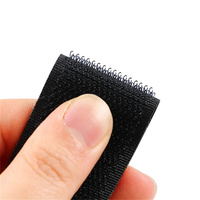 Sangle auto-adhésive en nylon écologique réutilisable double face avec fermeture auto-agrippante, résistante à la chaleur, pour chaussures, sacs, vêtements