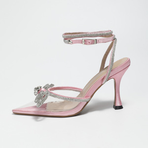 Sandales de style nœud pour femme, mules à bout pointu et talons pour femmes - Product Image 3