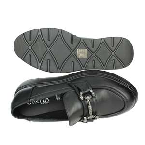 Cinzia <b>Soft</b> Women's Moccasin Black Platform Loafer Size 38 - Product Image 6