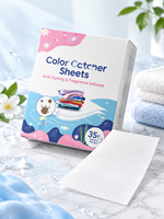 Feuilles de lessive écologiques, protection des couleurs, détachant, feuilles de lavage concentrées, savon à lessive en feuilles, OEM