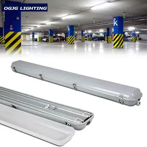 OGJG-tubo de luz impermeable para interior, accesorio de iluminación a prueba de agua, para estacionamiento y garaje, 2 pies, 4 pies, 5 pies, 1x18w, 2x36w, ip65 t8