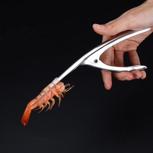 <span class=keywords><strong>Pince</strong></span> à éplucher <span class=keywords><strong>les</strong></span> <span class=keywords><strong>crevettes</strong></span> pratique en acier inoxydable 304, ustensile de cuisine en métal pour ouvrir et éplucher <span class=keywords><strong>les</strong></span> <span class=keywords><strong>crevettes</strong></span> et <span class=keywords><strong>les</strong></span> écrevisses - Product Image 4