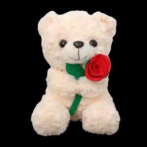 Je t'aime <span class=keywords><strong>coeur</strong></span> rouge <span class=keywords><strong>ours</strong></span> en peluche saint valentin cadeau de remise des diplômes jouet en peluche doux <span class=keywords><strong>avec</strong></span> remplissage en coton PP coussin d'oreiller confortable - Product Image 5